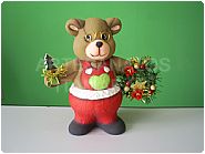 Detalhes do produto Urso Pote Noel